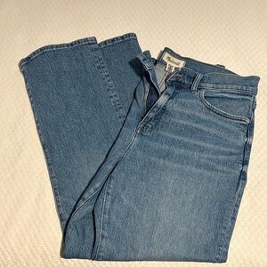 Madewell Classic Straight Leg Blue Jeans